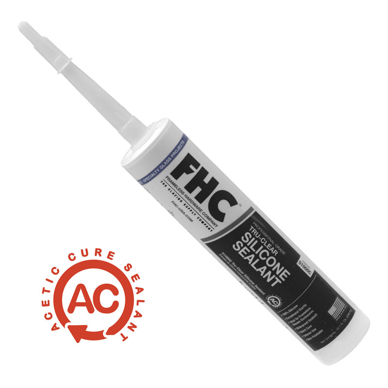 Fhc Tru Clear S1000c Silicone Sealant 10 1 Fl Oz Cartridge Acetic Fhc Tru Clear S1000c Silicone Sealant